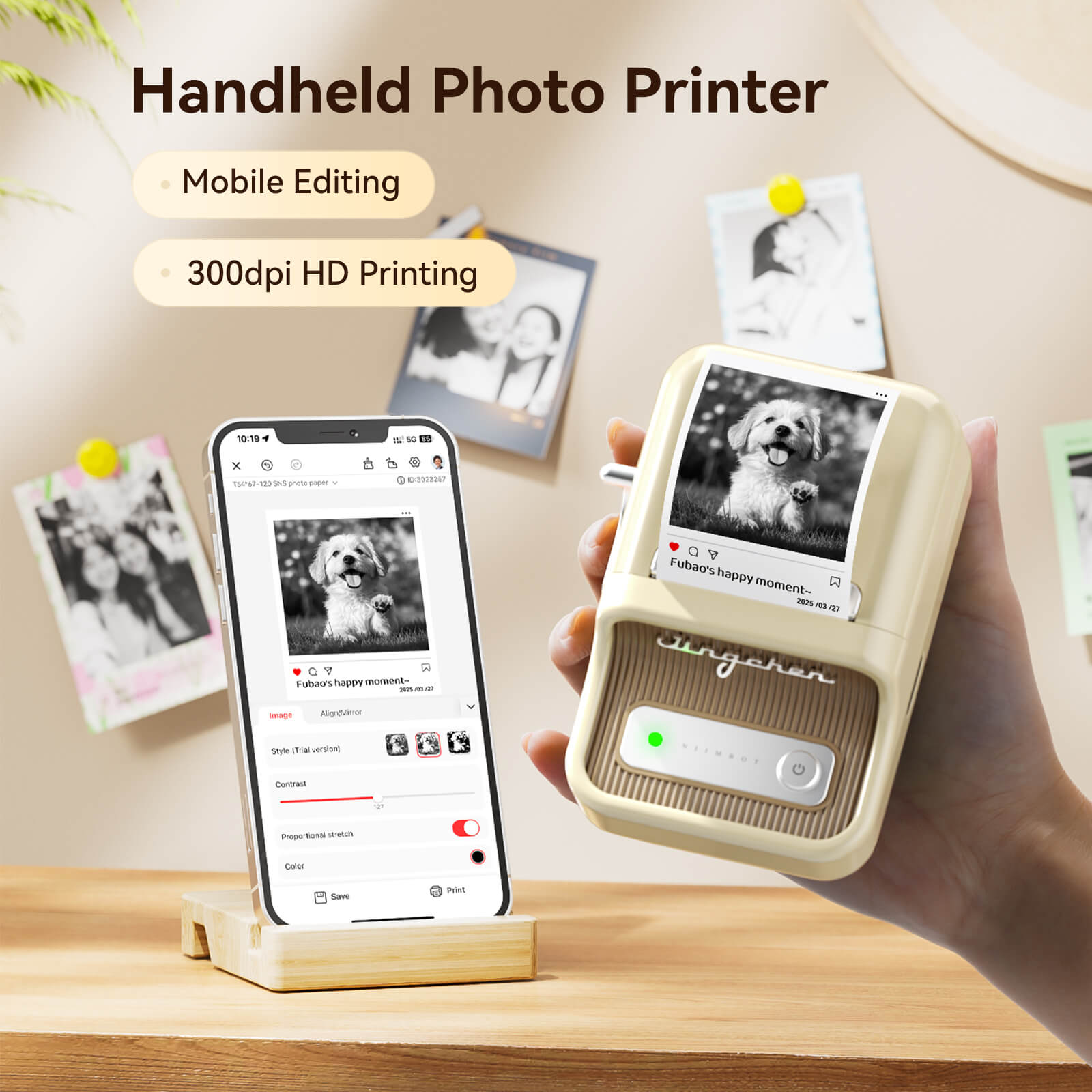 B21 Pro 300dpi Label Printer, Photo Printing, Bluetooth Connection for Home, Business, Office-8