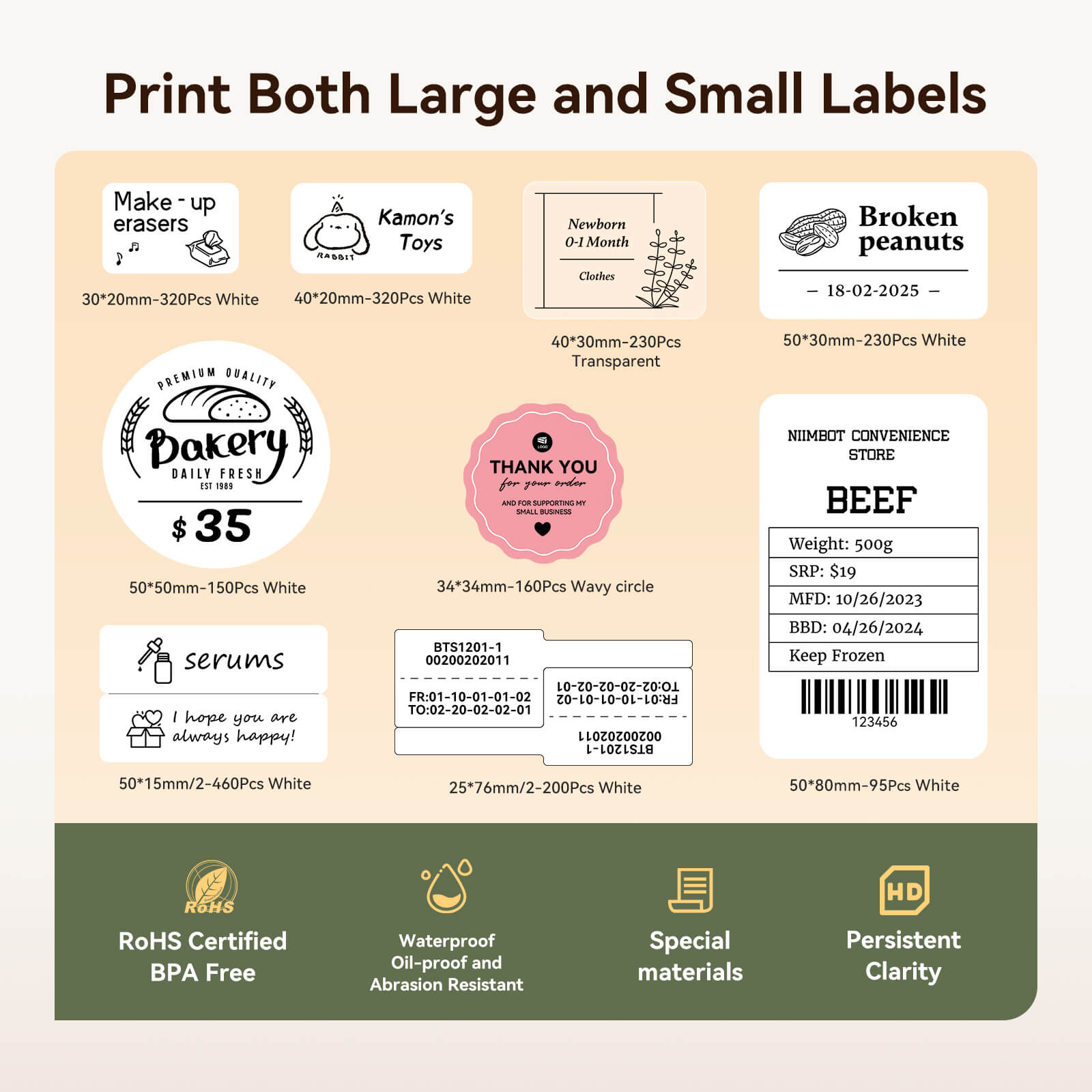B21 Pro 300dpi Label Printer, Photo Printing, Bluetooth Connection for Home, Business, Office