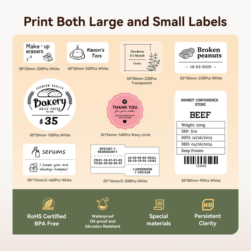 B21 Pro 300dpi Label Printer, Photo Printing, Bluetooth Connection for Home, Business, Office-7