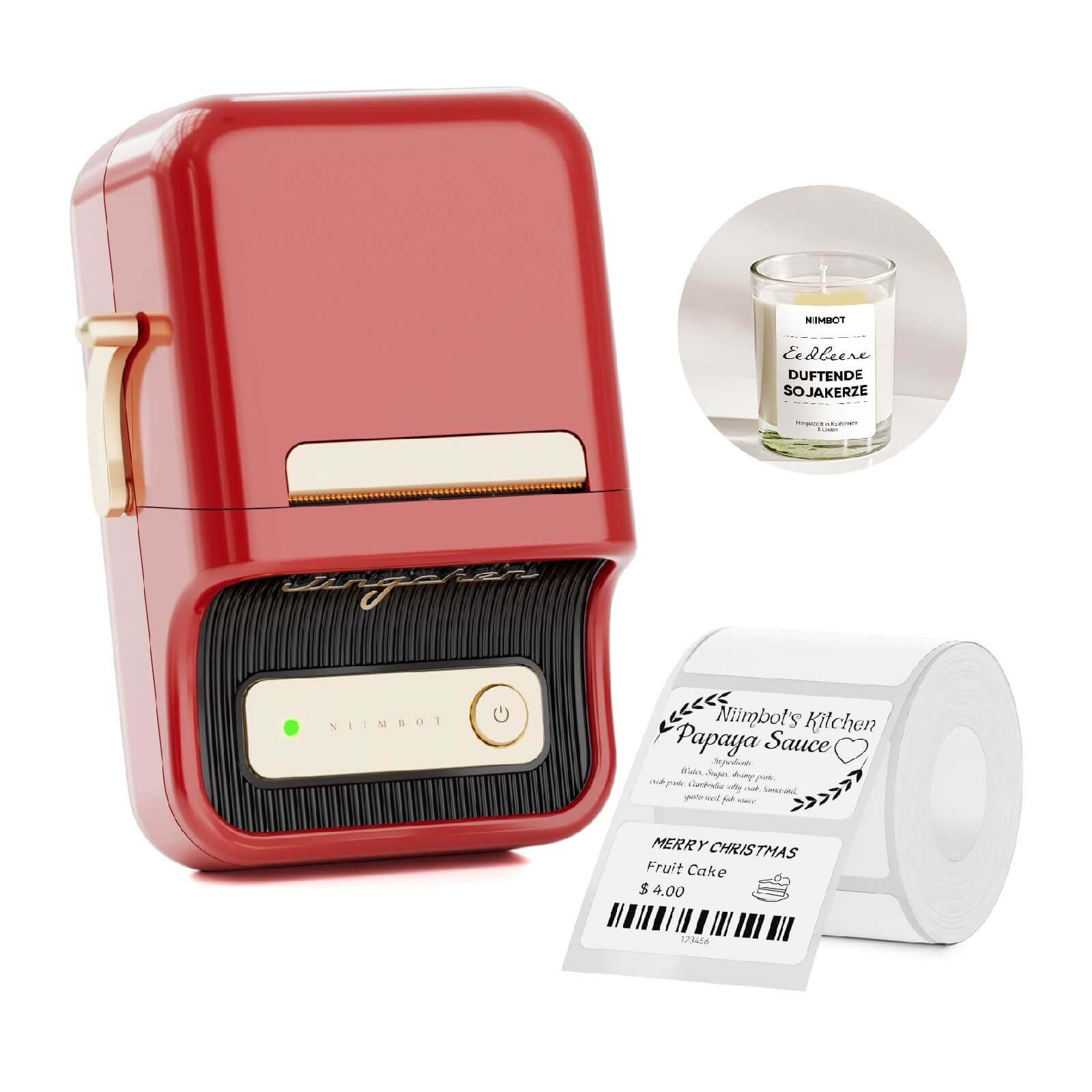 B21 Bluetooth Thermal Label Printer, Efficient for Home, Office, Business