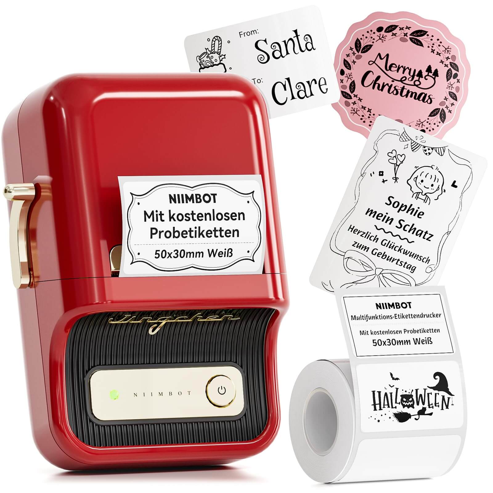 B21 Bluetooth Thermal Kitchen Storage Labels Printer, Efficient for Home, Support PC&Phone