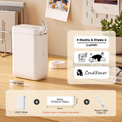 D101 Thermal Inkless Mobile Printer, Effortless Labeling Made Easy-2