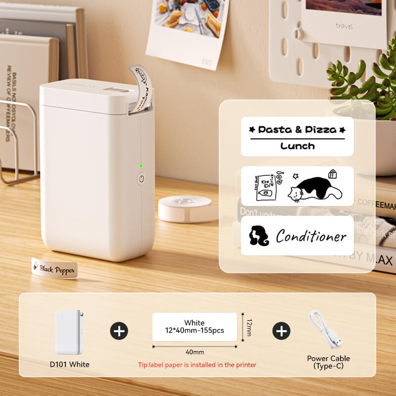 D101 Thermal Inkless Mobile Printer, Effortless Labeling Made Easy-2