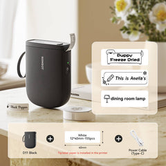 D11 Upgraded 300dpi Mini Printer Portable Bluetooth Connection for Home, School-14