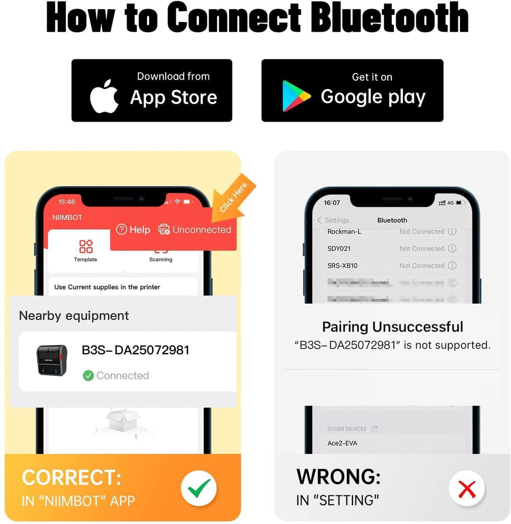 NIIMBOT B3S Label Printer with Tape - Streamline Your Labeling and Receipt Printing - NIIMBOT