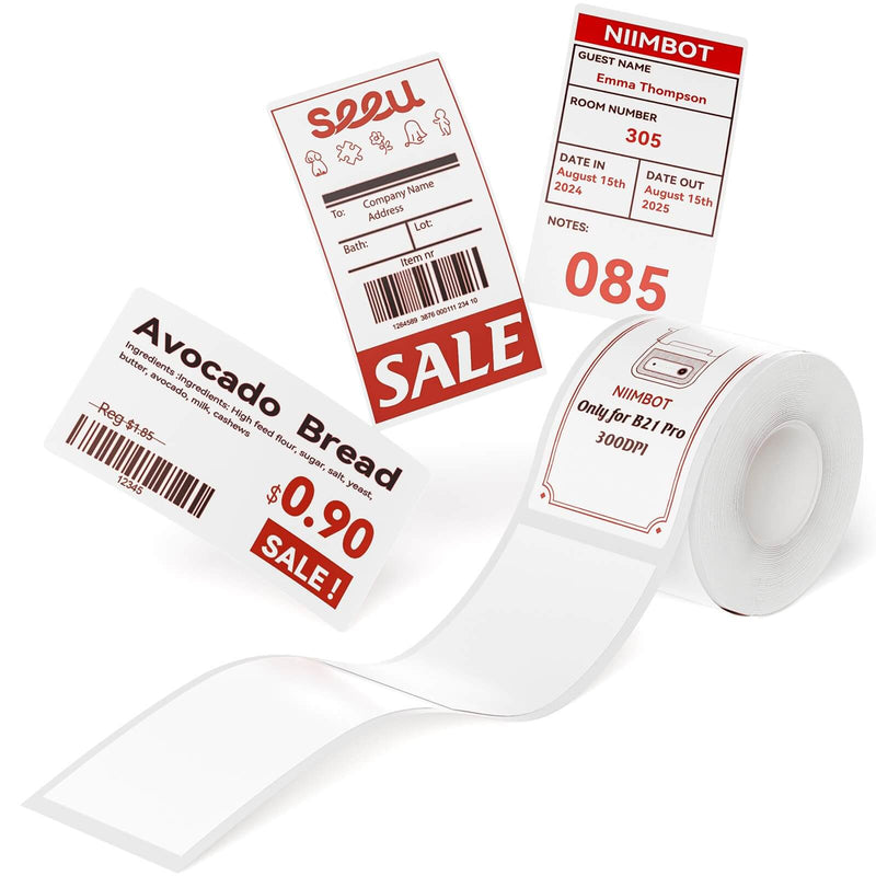 Photo Papers, Red&Black Labels for B21 Pro-35