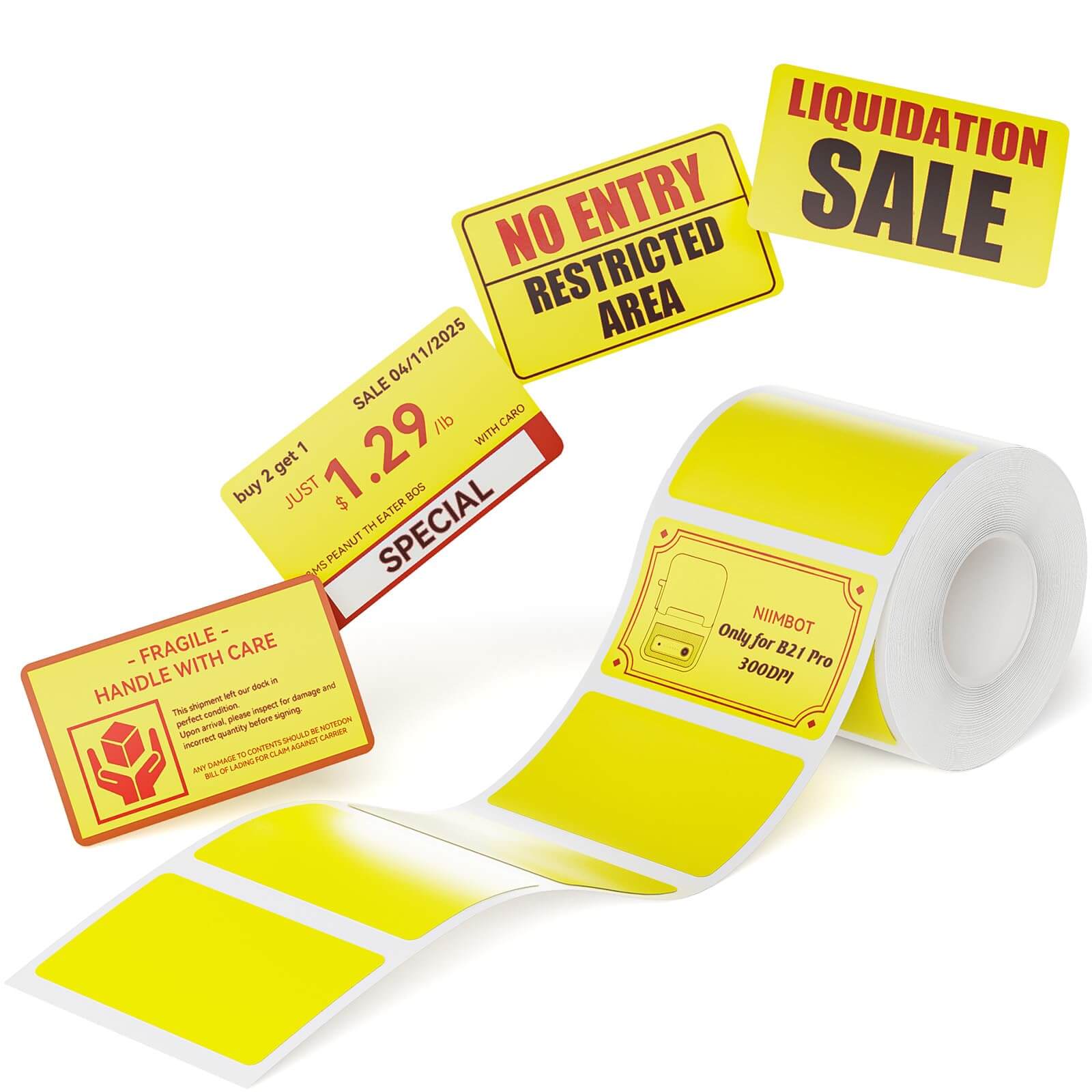 Photo Papers, Red&Black Labels for B21 Pro-27