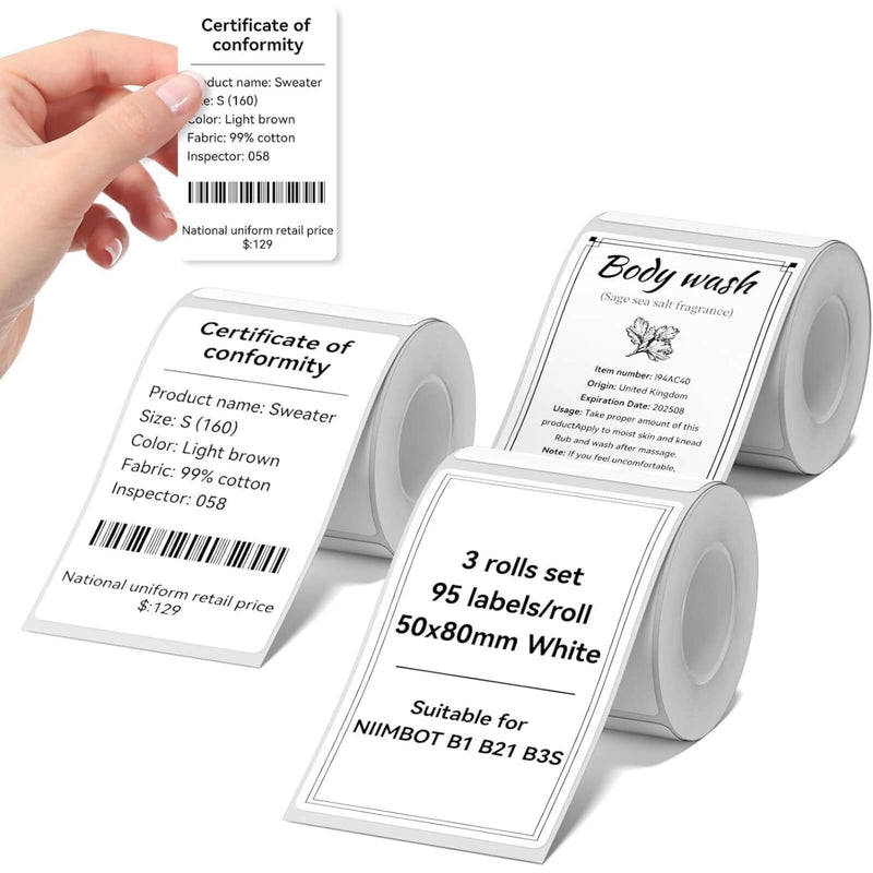 White Label for B21, B1, B3S, B4, K3-62