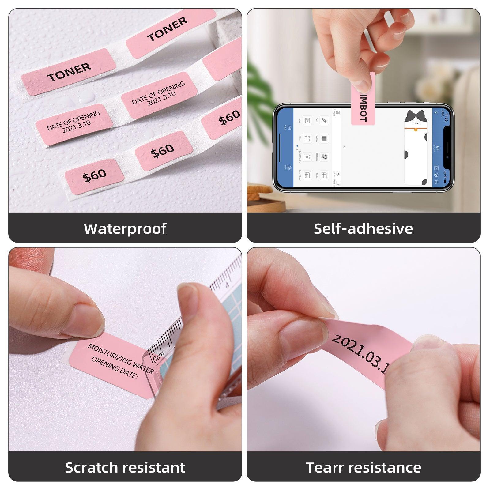 NIIMBOT Label 0.47" x 1.57"-160pcs(12*40mm) for D11/D110/D101 - NIIMBOT
