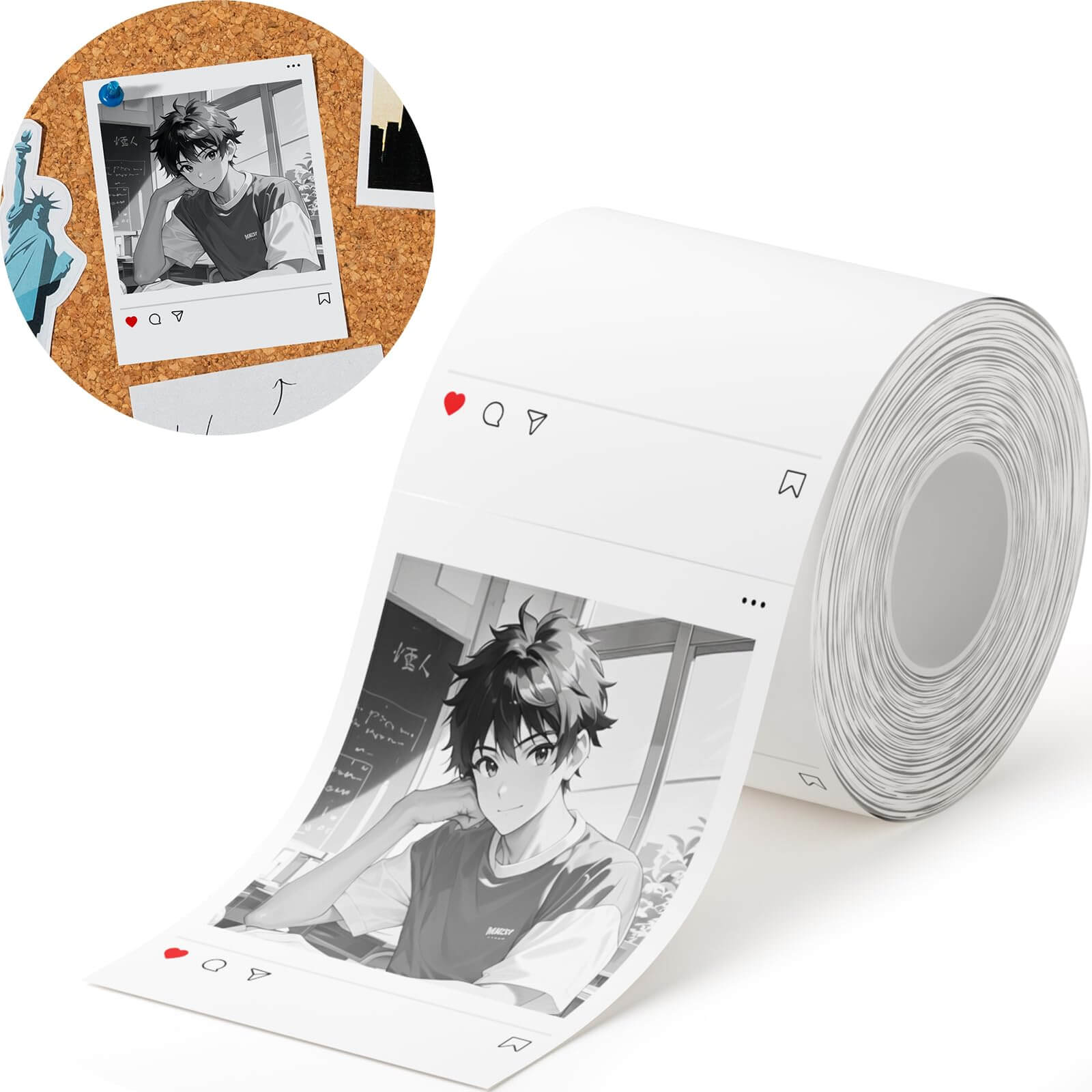 Photo Papers, Red&Black Labels for B21 Pro-1