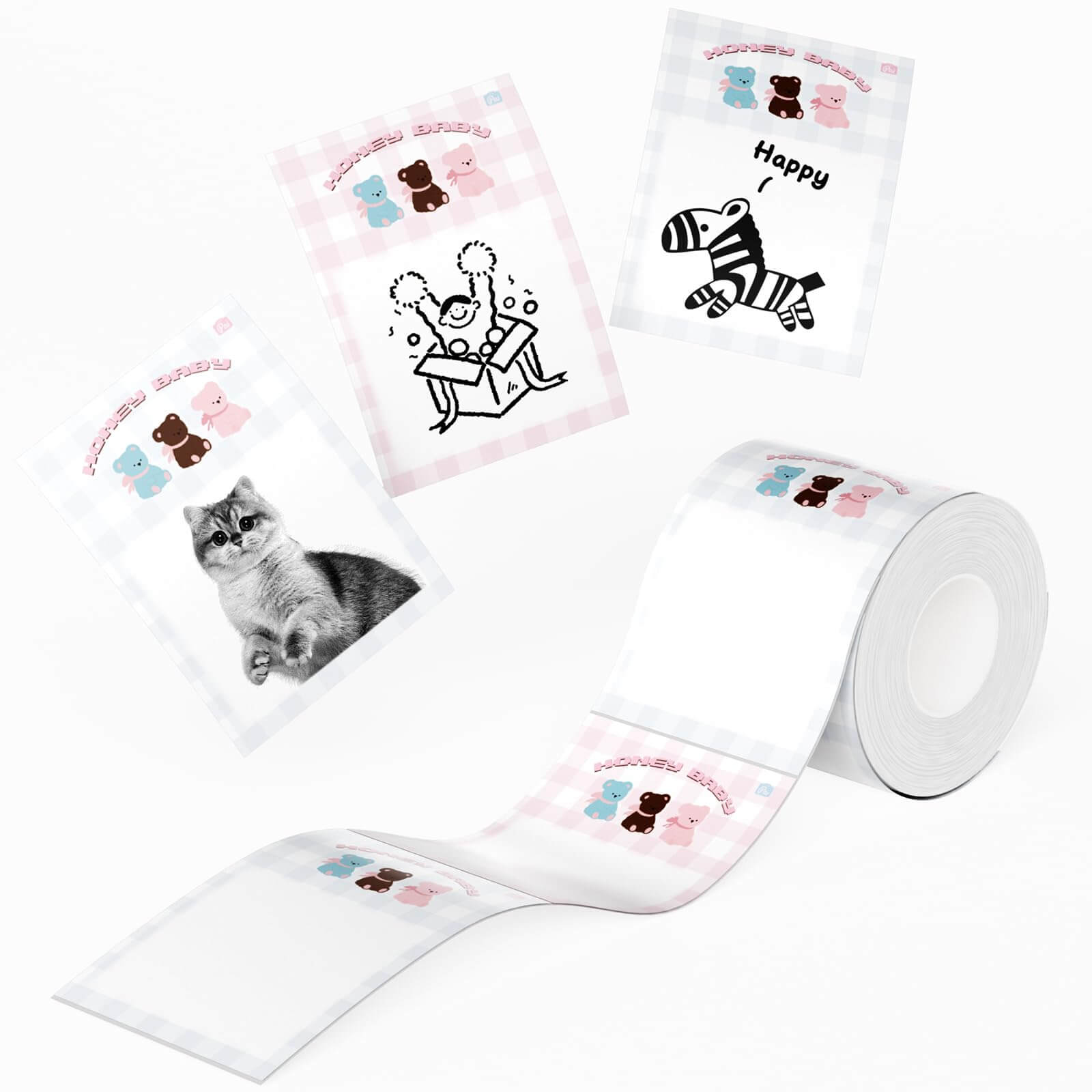 Photo Papers, Red&Black Labels for B21 Pro-25