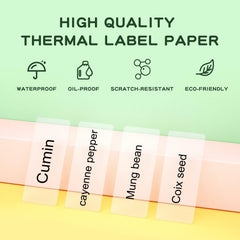NIIMBOT Transparent Labels 0.55'' x 1.10''-220pcs(14x28mm) for D11/D110/D101 - NIIMBOT