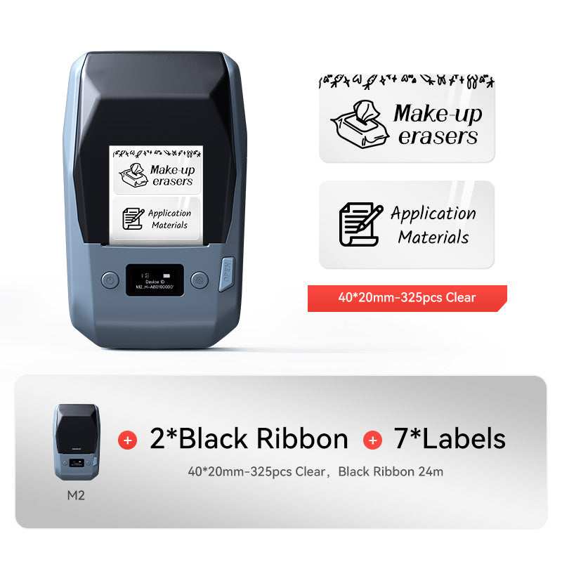 M2 Thermal Transfer Label Maker, Smart Color Printing with Phones & PC for Office, Outdoor Equipment-52