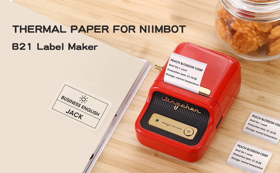 NIIMBOT B21/B1/B3S White Thermal Label Sticker Paper Printable 20-50mm