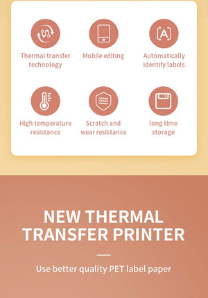 NIIMBOT B18 Color Label Printer, Wireless Bluetooth Connection, Portable,Mobile Editing,Support Color Printing Rechargeable