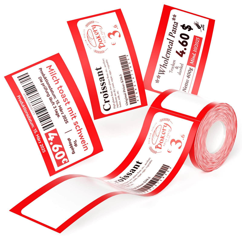 Photo Papers, Red&Black Labels for B21 Pro-32