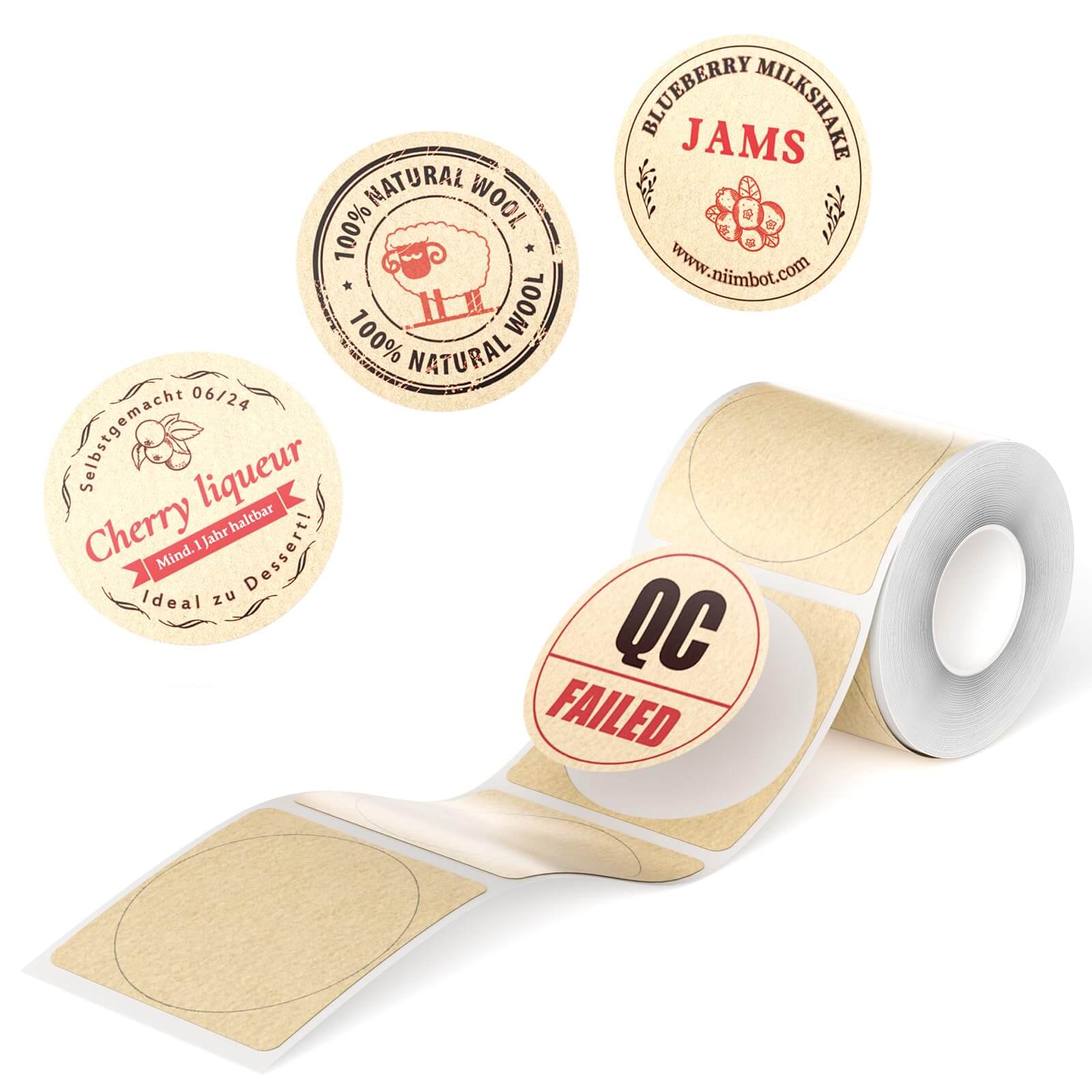 Photo Papers, Red&Black Labels for B21 Pro-29