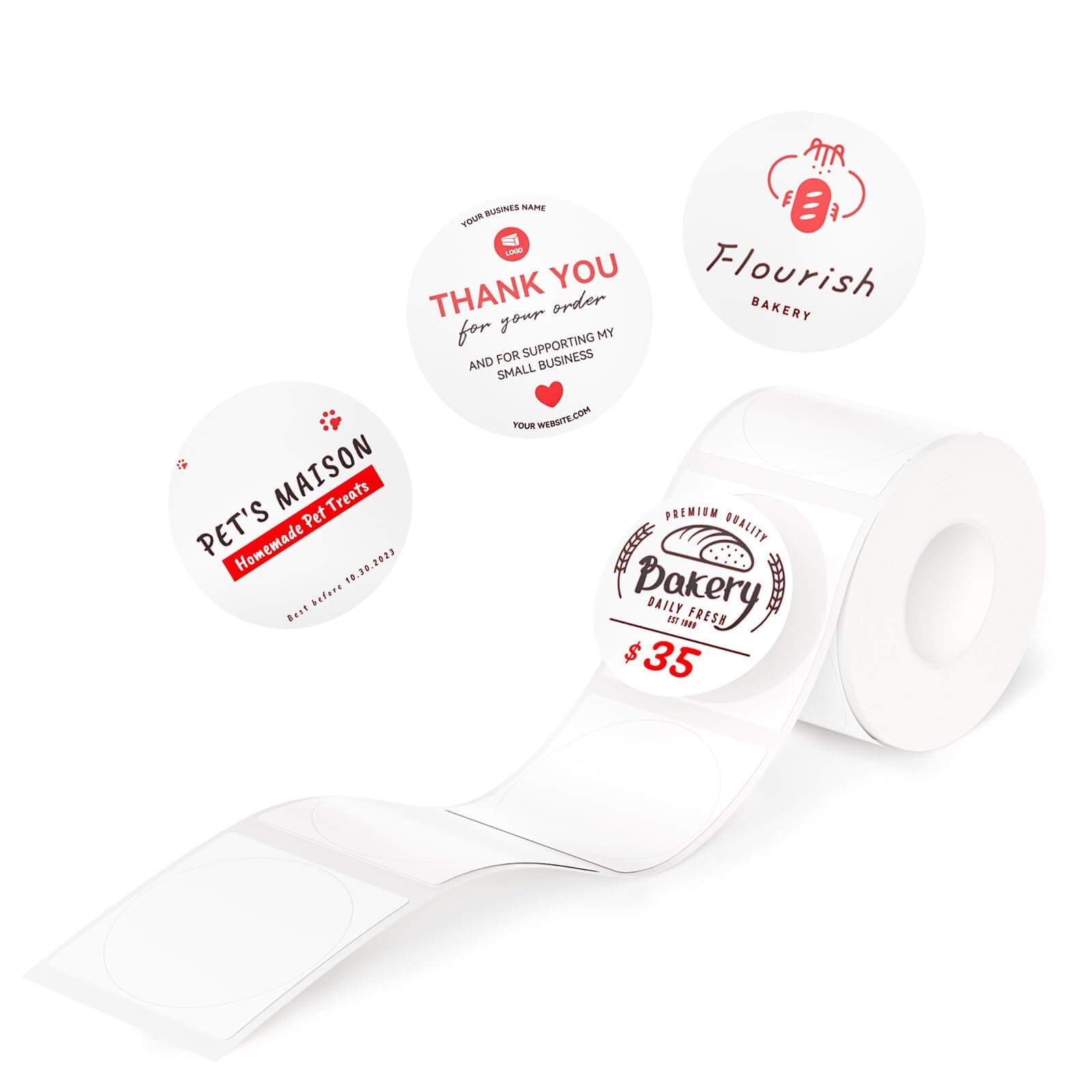 Photo Papers, Red&Black Labels for B21 Pro-11