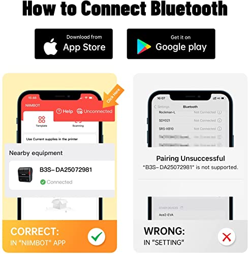 NIIMBOT B3S 3Inch Thermal Label Maker