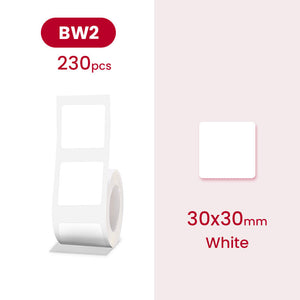 White Series Label Sticker for B21