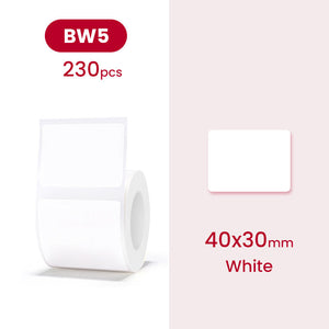 White Series Label Sticker for B21