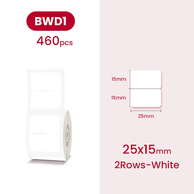 White Series Label Sticker for B21